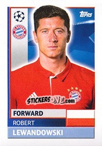 Sticker Robert Lewandowski - UEFA Champions League 2016-2017 n. BMU18 - Topps