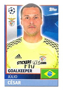 Sticker Júlio César - UEFA Champions League 2016-2017 - Topps