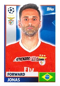 Figurina Jonas - UEFA Champions League 2016-2017 - Topps