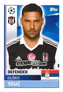 Sticker Duško Tošic - UEFA Champions League 2016-2017 n. BES9 - Topps