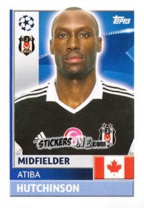 Sticker Atiba Hutchinson - UEFA Champions League 2016-2017 n. BES12 - Topps