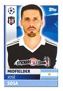 Cromo José Sosa - UEFA Champions League 2016-2017 - Topps