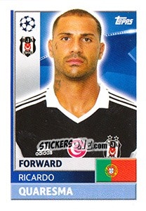 Sticker Ricardo Quaresma - UEFA Champions League 2016-2017 n. BES17 - Topps