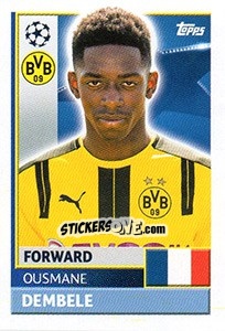 Sticker Ousmane Dembele - UEFA Champions League 2016-2017 n. DOR17 - Topps