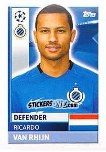 Figurina Ricardo van Rhijn - UEFA Champions League 2016-2017 - Topps