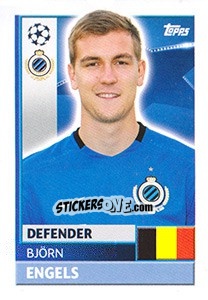 Cromo Björn Engels - UEFA Champions League 2016-2017 - Topps