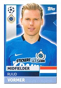 Cromo Ruud Vormer - UEFA Champions League 2016-2017 - Topps