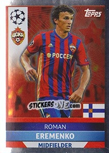 Sticker Roman Eremenko - UEFA Champions League 2016-2017 - Topps