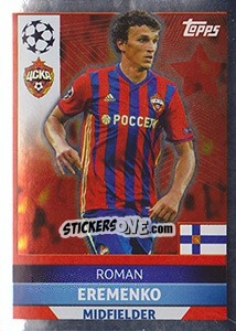 Cromo Roman Eremenko - UEFA Champions League 2016-2017 - Topps