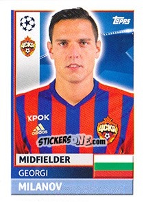 Sticker Georgi Milanov - UEFA Champions League 2016-2017 - Topps