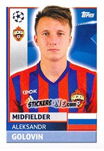 Sticker Aleksandr Golovin - UEFA Champions League 2016-2017 n. CSK16 - Topps
