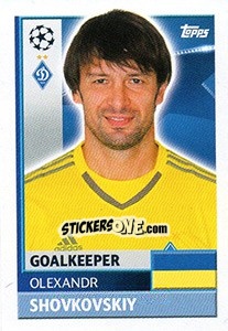 Sticker Oleksandr Shovkovskiy - UEFA Champions League 2016-2017 - Topps