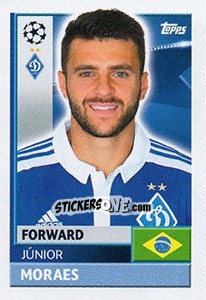 Cromo Júnior Moraes - UEFA Champions League 2016-2017 - Topps