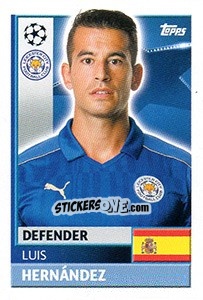 Figurina Luis Hernández - UEFA Champions League 2016-2017 - Topps