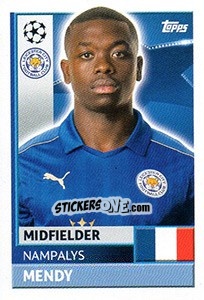 Figurina Nampalys Mendy - UEFA Champions League 2016-2017 - Topps