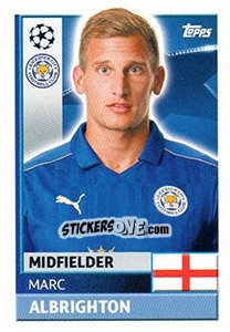 Cromo Marc Albrighton - UEFA Champions League 2016-2017 - Topps