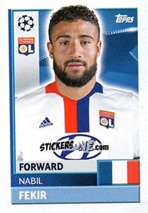 Sticker Nabil Fekir - UEFA Champions League 2016-2017 n. LYO16 - Topps