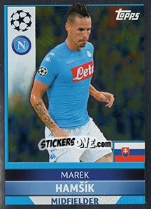Sticker Marek Hamšík - UEFA Champions League 2016-2017 - Topps