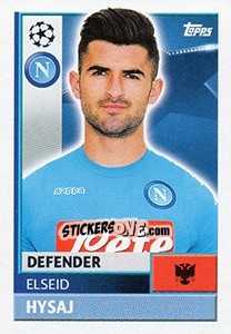 Figurina Elseid Hysaj - UEFA Champions League 2016-2017 - Topps