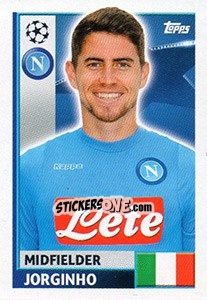 Sticker Jorginho - UEFA Champions League 2016-2017 - Topps