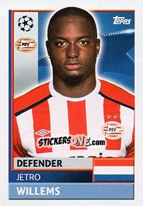 Sticker Jetro Willems - UEFA Champions League 2016-2017 - Topps