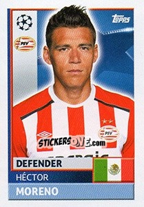Sticker Héctor Moreno - UEFA Champions League 2016-2017 n. PSV9 - Topps
