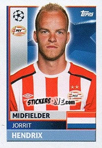 Sticker Jorrit Hendrix - UEFA Champions League 2016-2017 - Topps