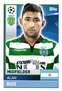 Sticker Alan Ruíz - UEFA Champions League 2016-2017 - Topps