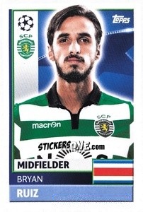 Sticker Bryan Ruiz - UEFA Champions League 2016-2017 n. SPO18 - Topps
