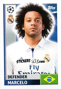 Sticker Marcelo - UEFA Champions League 2016-2017 - Topps