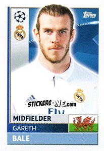 Sticker Gareth Bale - UEFA Champions League 2016-2017 n. REA16 - Topps