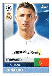 Sticker Cristiano Ronaldo - UEFA Champions League 2016-2017 n. REA17 - Topps
