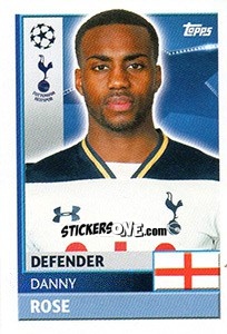 Sticker Danny Rose - UEFA Champions League 2016-2017 n. TOT6 - Topps