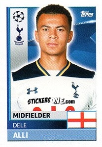 Sticker Dele Alli - UEFA Champions League 2016-2017 n. TOT13 - Topps