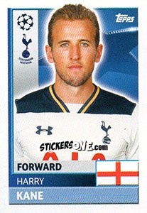Sticker Harry Kane - UEFA Champions League 2016-2017 n. TOT19 - Topps