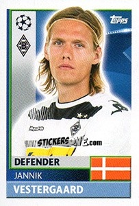 Sticker Jannik Vestergaard - UEFA Champions League 2016-2017 n. QFA4 - Topps