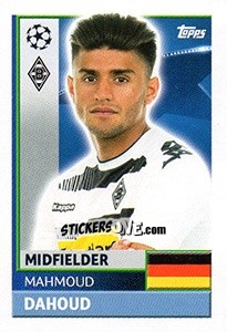 Sticker Mahmoud Dahoud - UEFA Champions League 2016-2017 n. QFA10 - Topps