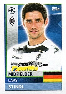 Sticker Lars Stindl - UEFA Champions League 2016-2017 n. QFA11 - Topps