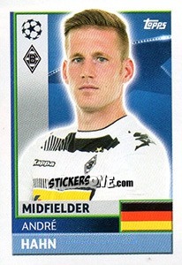Sticker André Hahn - UEFA Champions League 2016-2017 n. QFA12 - Topps