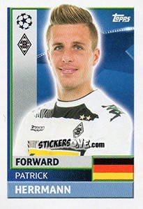 Sticker Patrick Herrmann - UEFA Champions League 2016-2017 - Topps