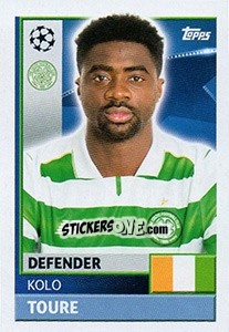 Cromo Kolo Toure - UEFA Champions League 2016-2017 - Topps