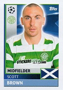 Figurina Scott Brown - UEFA Champions League 2016-2017 - Topps