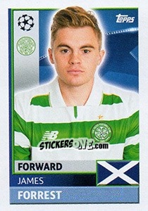 Figurina James Forrest - UEFA Champions League 2016-2017 - Topps