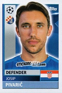 Sticker Josip Pivaric - UEFA Champions League 2016-2017 n. QFC5 - Topps