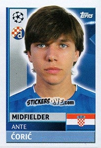 Sticker Ante Coric - UEFA Champions League 2016-2017 - Topps