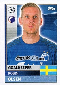 Cromo Robin Olsen - UEFA Champions League 2016-2017 - Topps