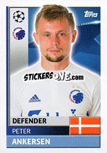 Sticker Peter Ankersen - UEFA Champions League 2016-2017 n. QFD4 - Topps