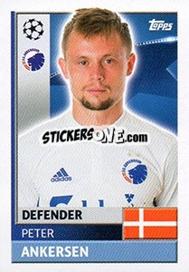 Sticker Peter Ankersen - UEFA Champions League 2016-2017 - Topps