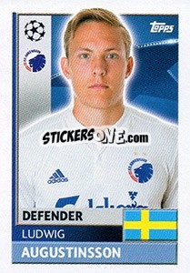 Sticker Ludwig Augustinsson - UEFA Champions League 2016-2017 - Topps