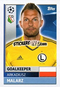 Figurina Arkadiusz Malarz - UEFA Champions League 2016-2017 - Topps